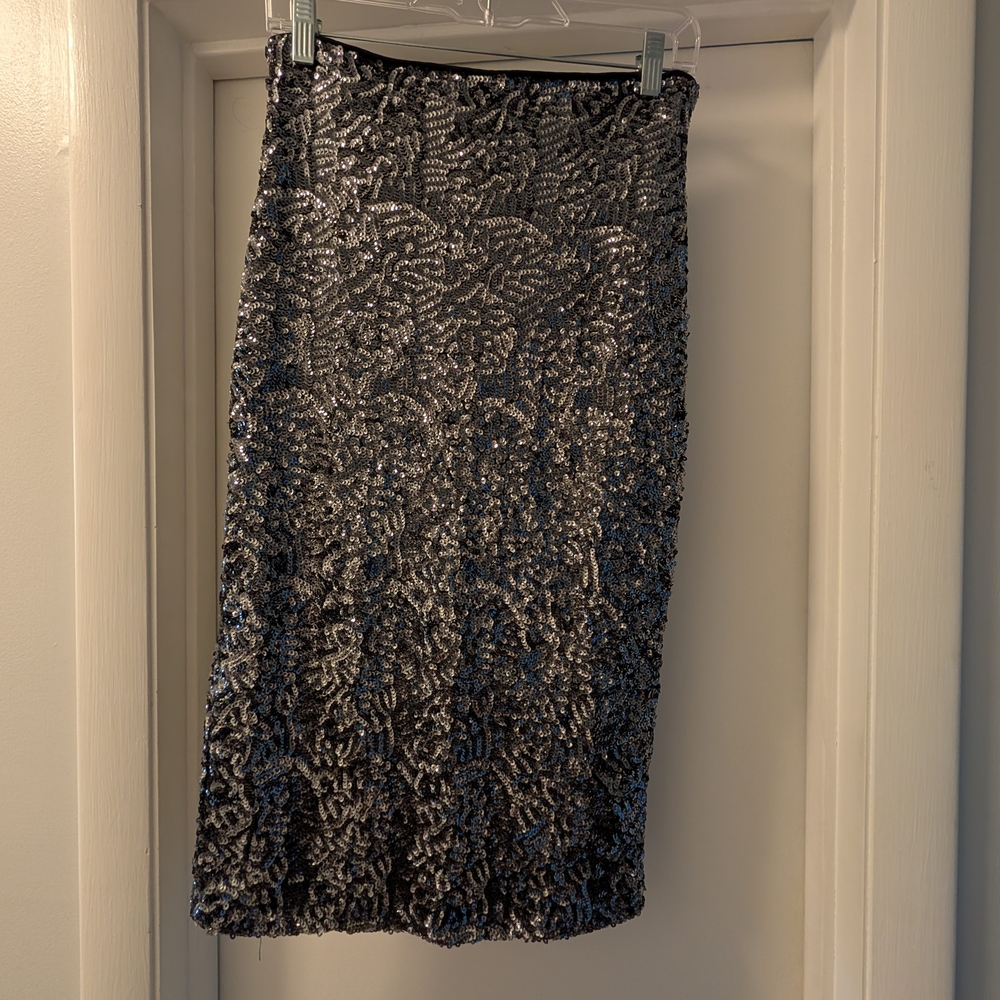 Elegant Dark Silver Women's Skirt